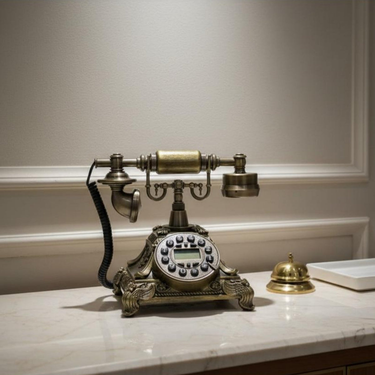 European Style Retro Phone Backlit Display Vintage Telephone for Office, Gallery