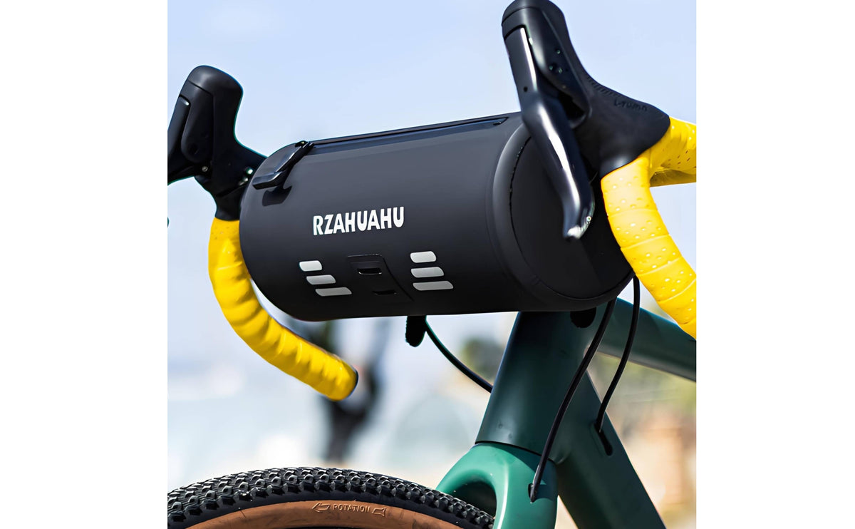 Cylindrical Bike Bag with Shoulder Strap Reflective Bike Bag with Shoulder Strap Long-Lasting Water-Resistant for Mountain Biking