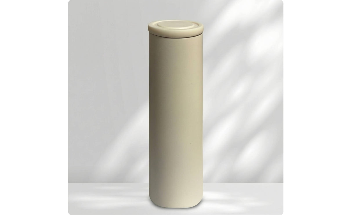 Portable Vacuum-Insulated Compress Container Compact Handheld Cooling Aid Cylindrical Bottle for Outdoor