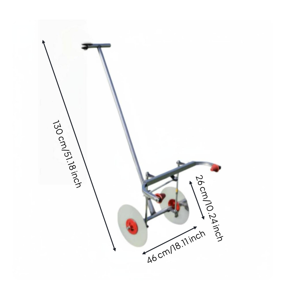 Double-Wheel Film Layer Planting Use Metal Frame Mulch Tool for Farmers