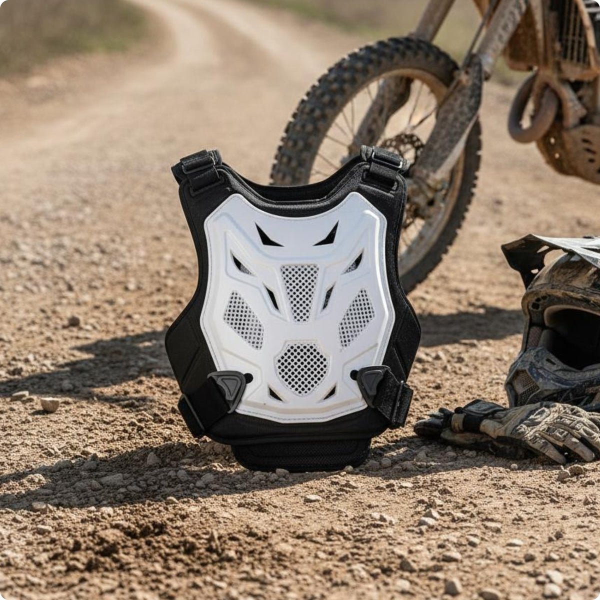 Motocross Vest Impact Absorbing Motorcycle Chest Protector Motorcycle Vest for Motorcyclists, Trail Riding