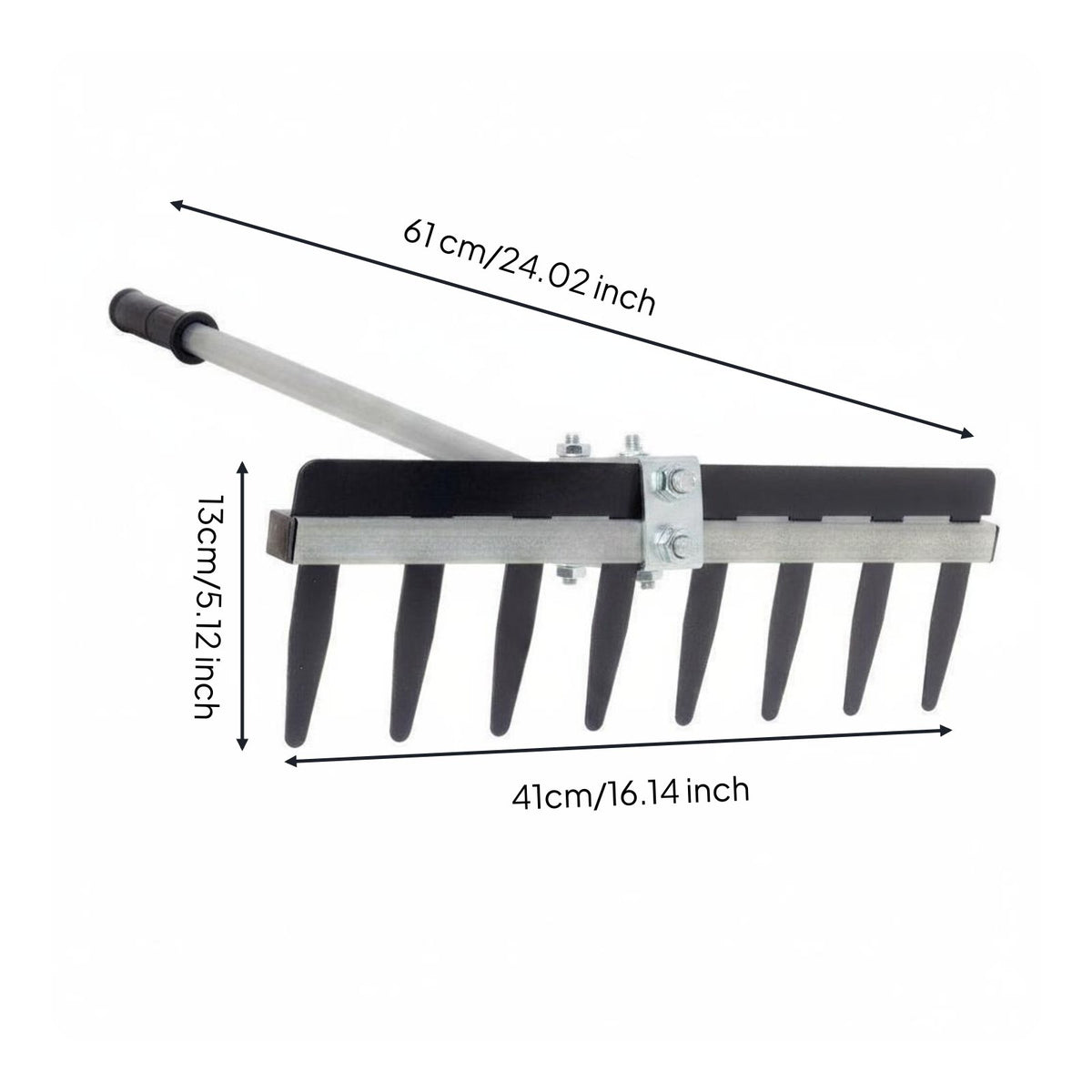 Floor Tile Grout Rake Detachable Notched Grout Comb Iron for Professionals