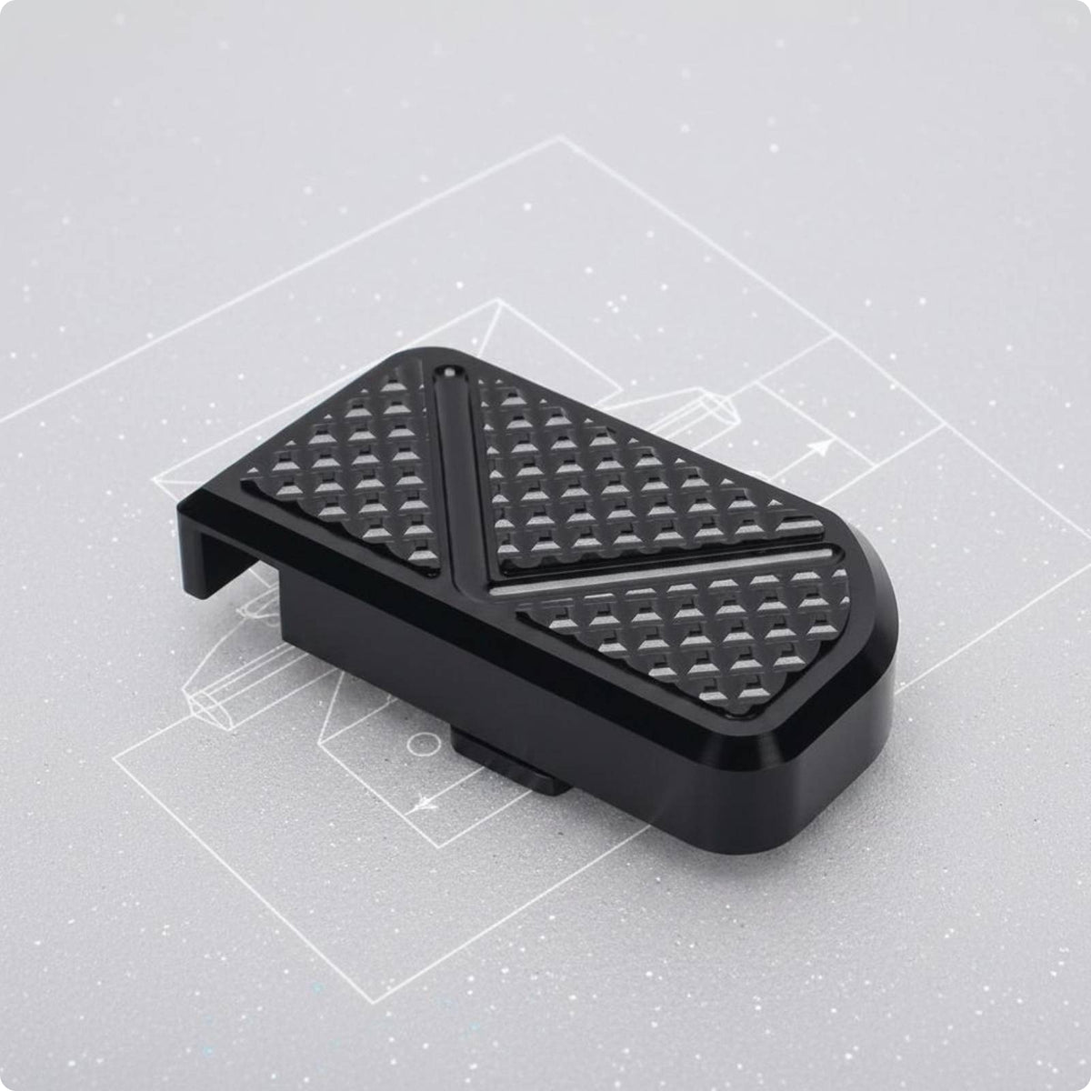 Rear Brake Pedal Extension Pad Black Motorcycle Brake Pedal Extension