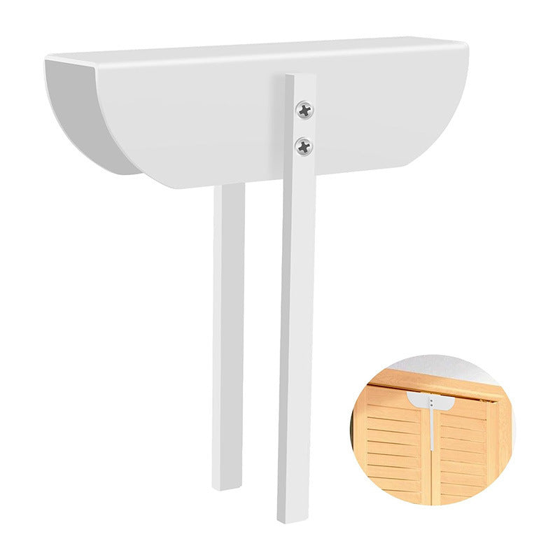 Portable Metal Double-Fold Closet Door Lock with Double-Sided Handles for Child Safety