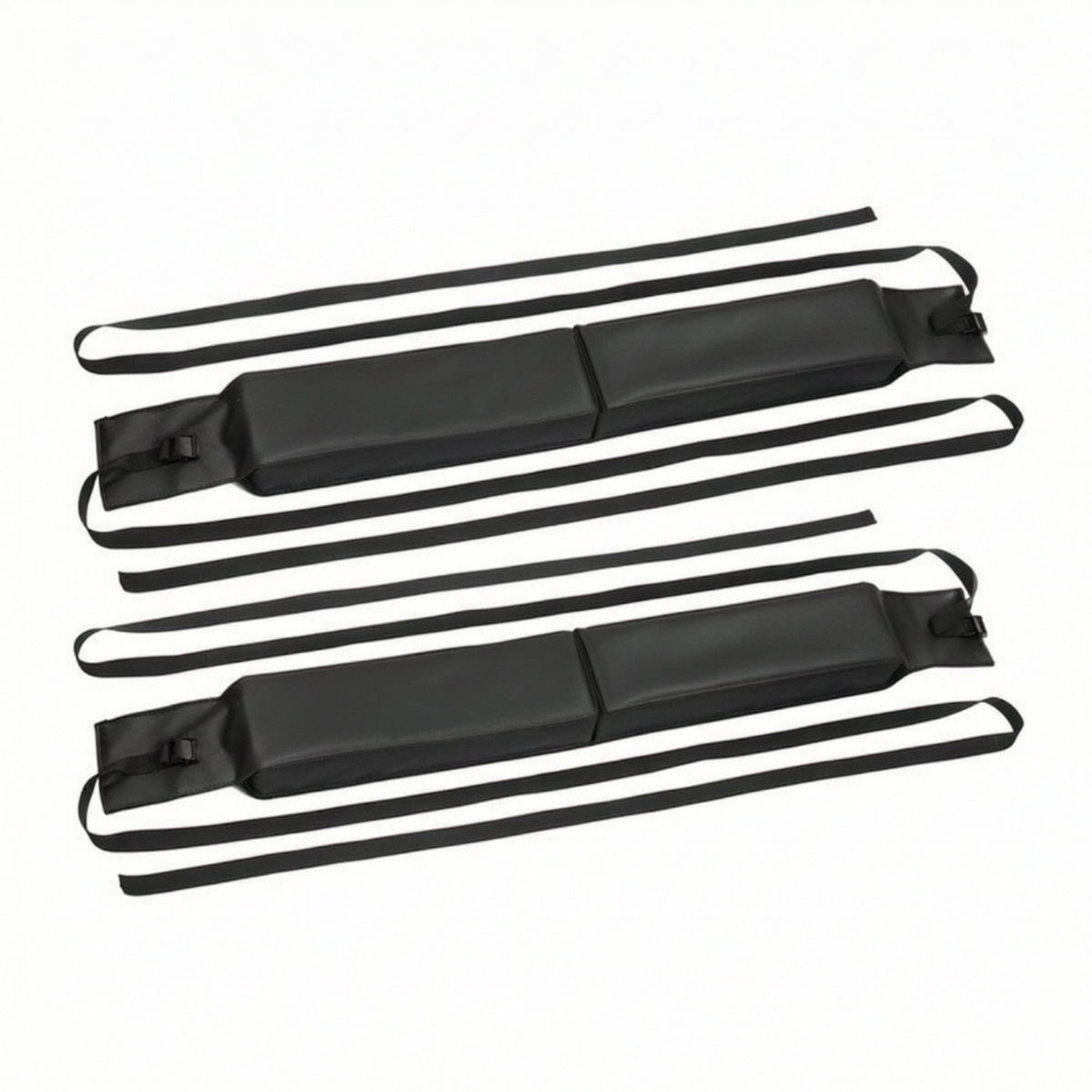 Universal Roof Rack Pads with Tie-down Straps Long-Lasting Soft Roof Rack Pads Heavy-Duty Portable for Kayakers