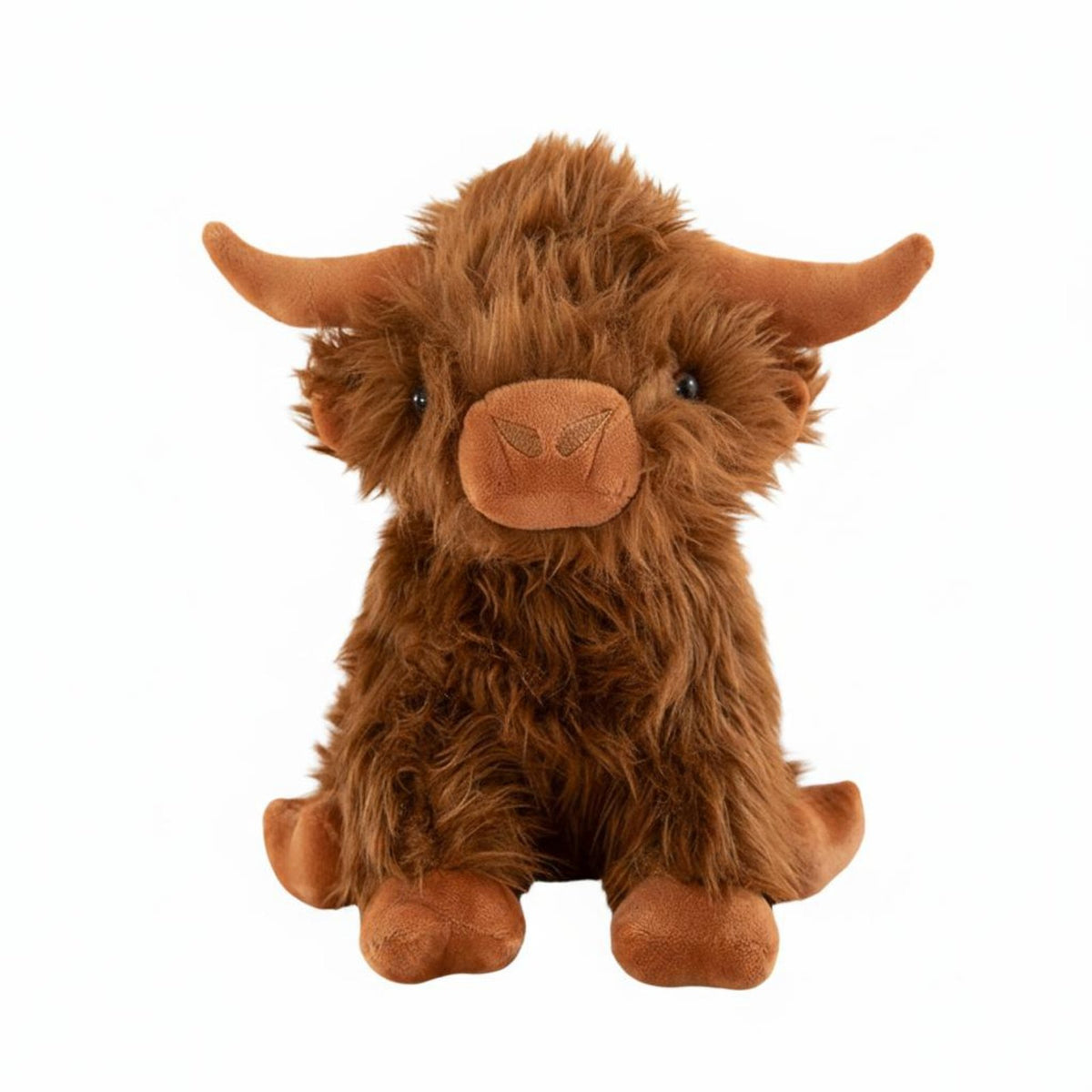 Cute Highland Cow Stuffed Toy Soft Scottish Highland Cow Stuffed Creature Great Gift for Children, Toddlers, Bedroom, Nursery