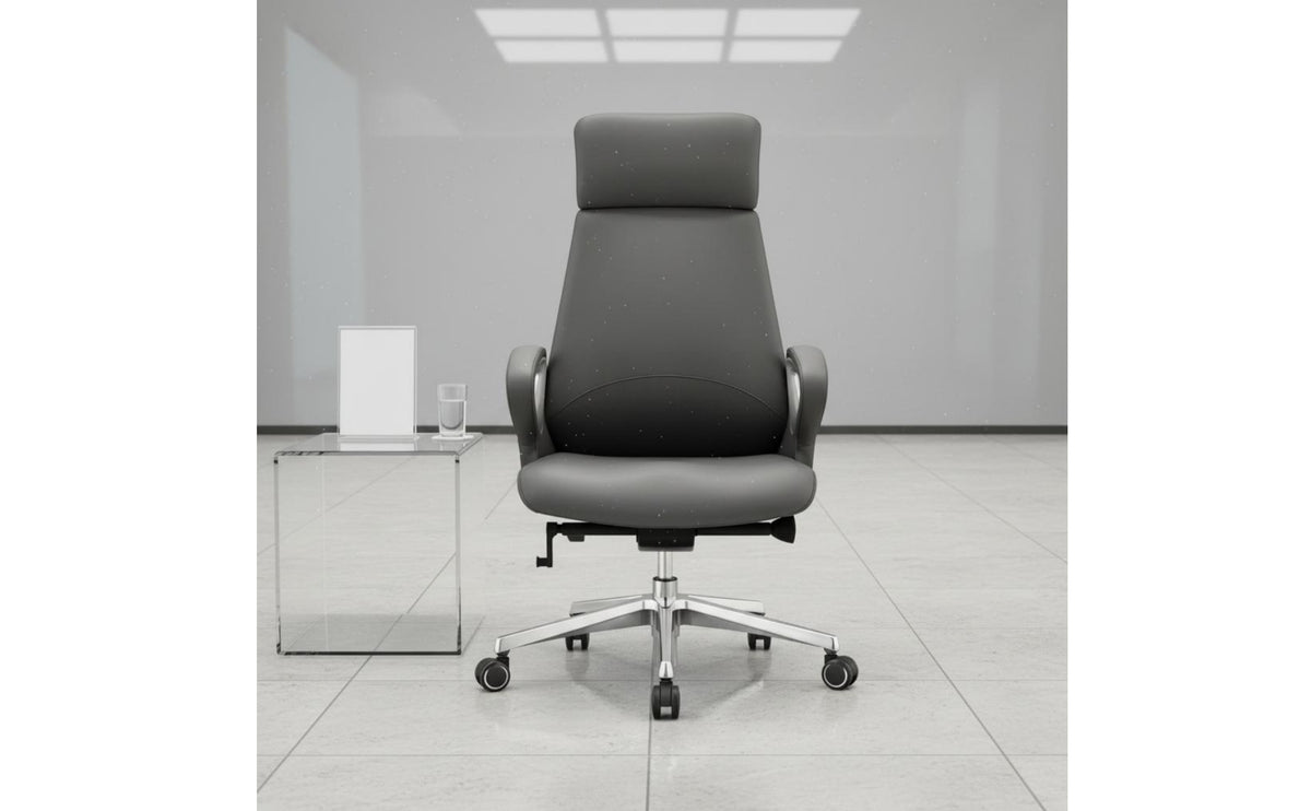 High-Back Office Chair Caster Wheels High Back Office Chair Contemporary Professional Furniture