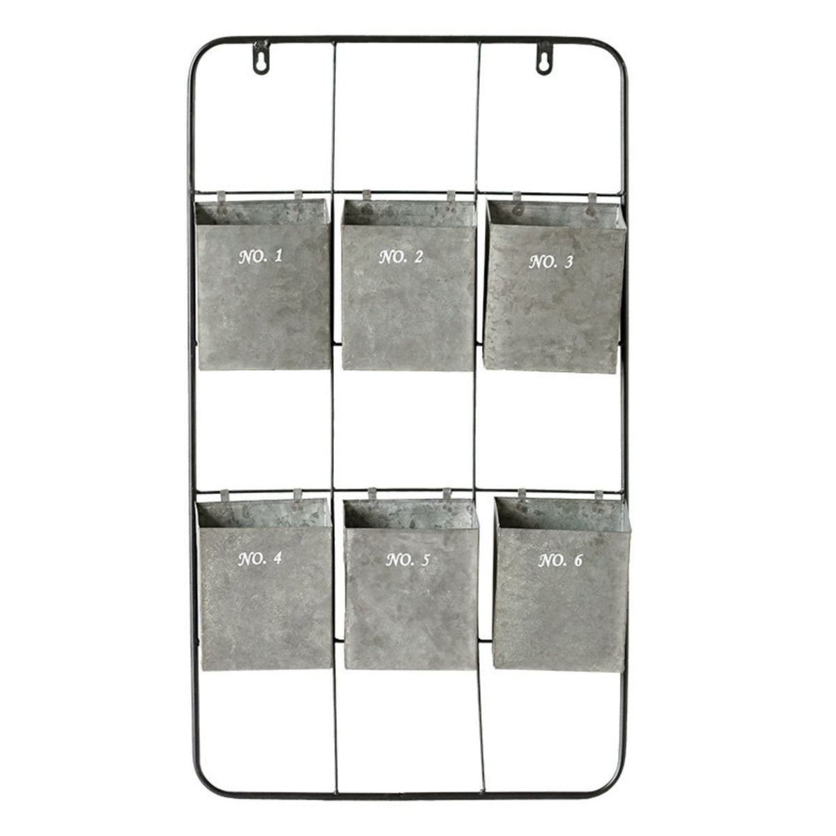6compartment Wall Organizer Vintage Design Storage Rack Multi-Compartment