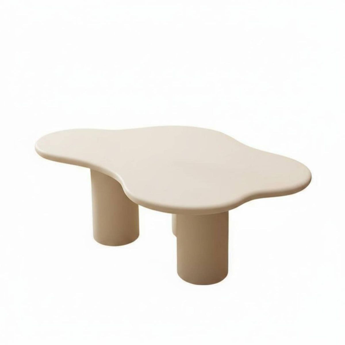 Mushroom-Shaped Table Cream aesthetic Household Furniture Round surface Modern Aesthetic for Decor lovers, Living Room, Office