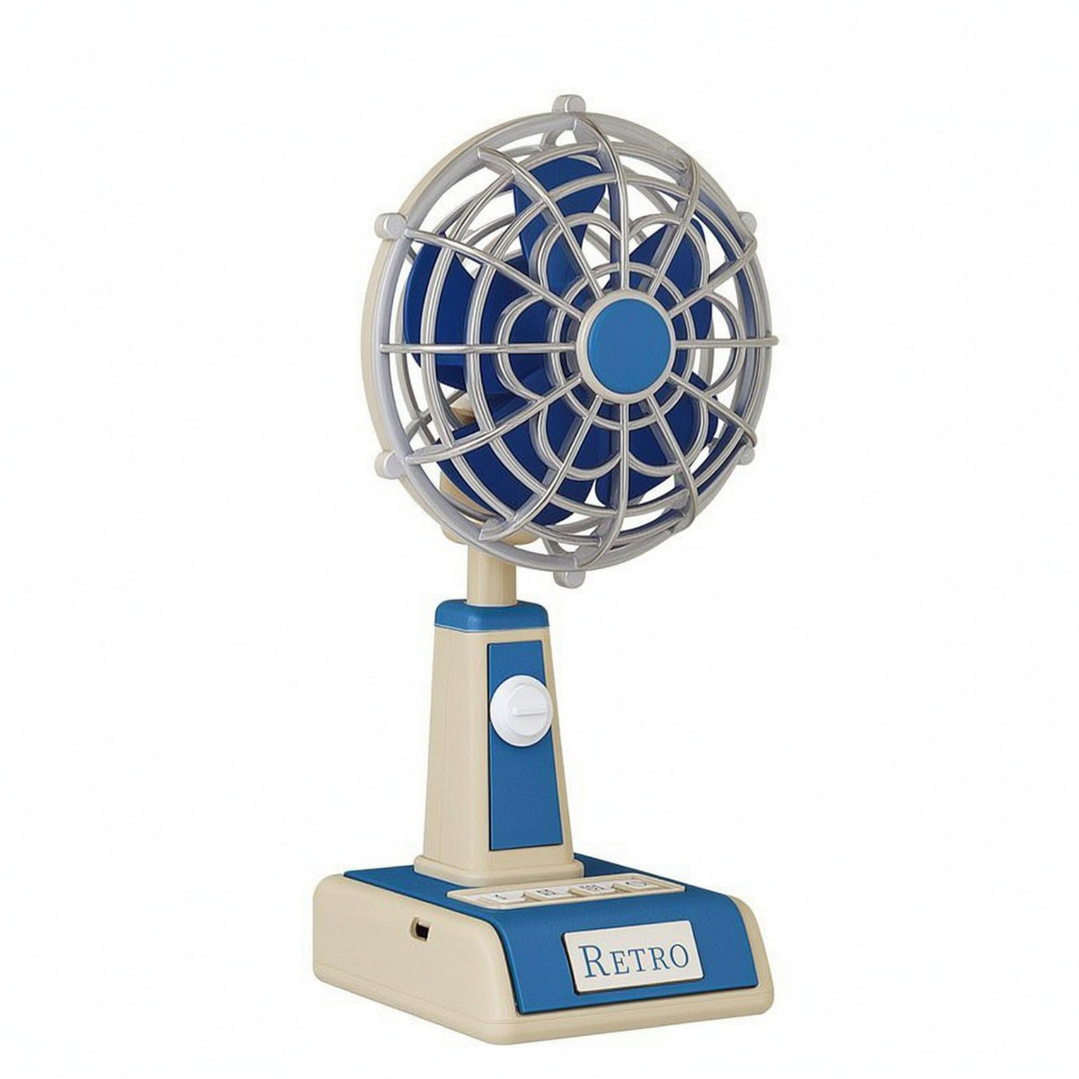 Mini Desktop Fan Metal Grille Cooling Device Three Speed for Dorm Room