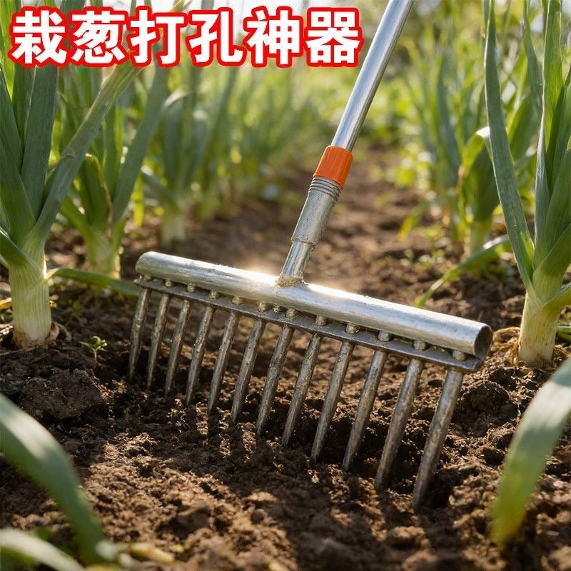 种葱神器栽葱机器栽苗器大葱叉子自动打孔工具洋葱种菜移栽移苗器