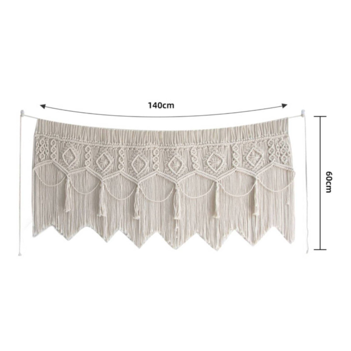 Macrame Wall Hanging Handmade Macrame Curtain Fringe Design