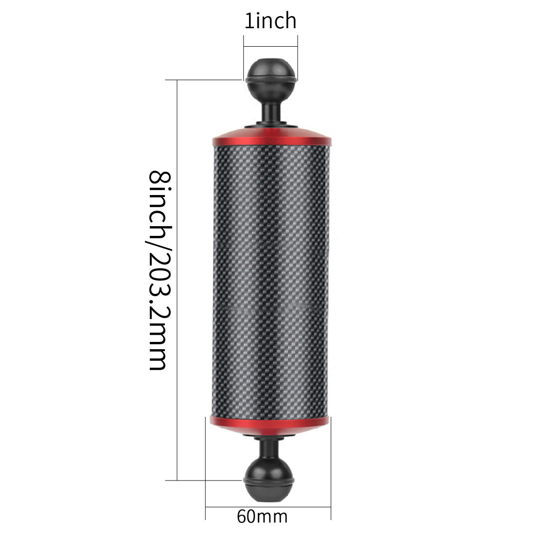 Black Red / 8 Inch