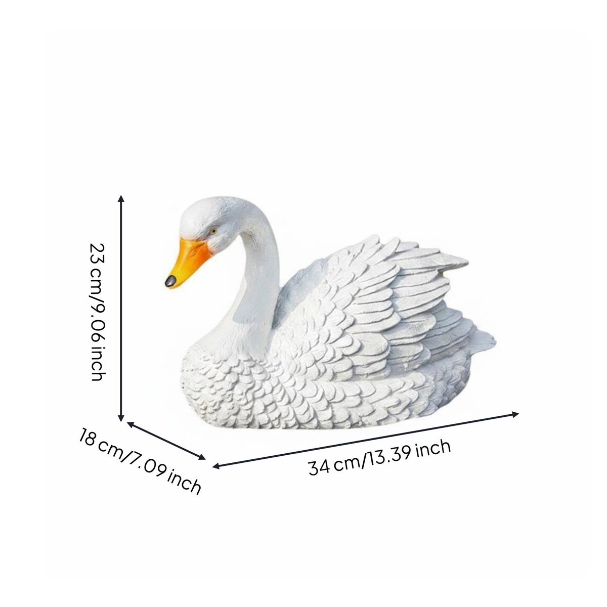Floating Bird Statue Decorative Attraction Garden Pond Floater Lightweight