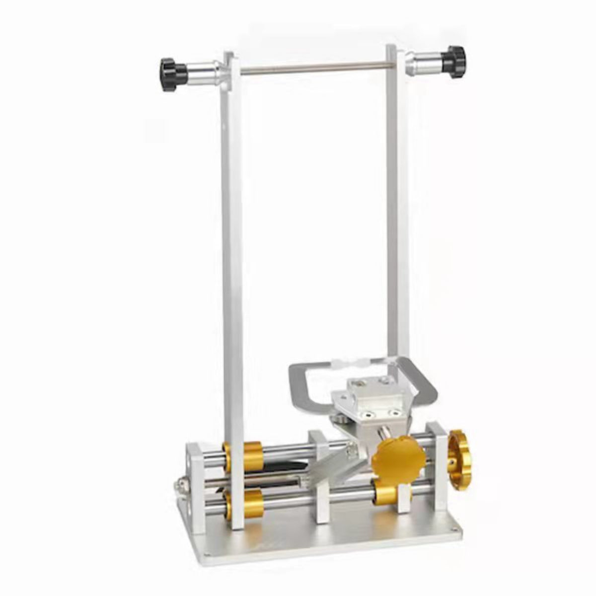 Bike Wheel Truing Stand Aluminum Alloy Truing Stand with Rollers Stable Wheel Calibration Tool for Mechanics