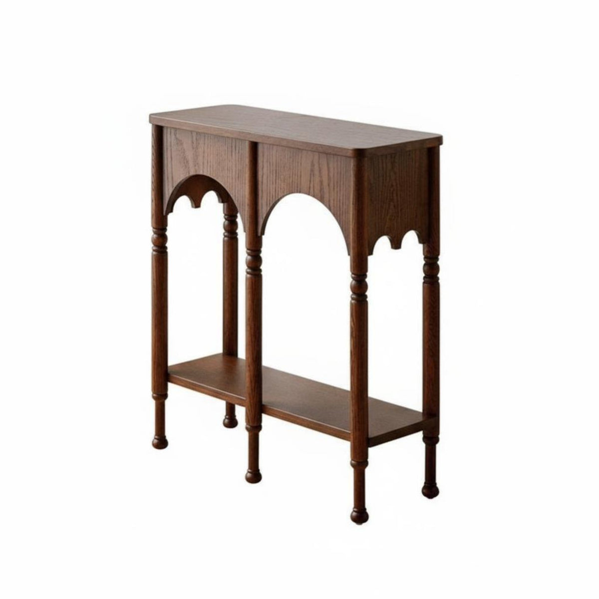 Minimalist Design Narrow Two-Shelf Entryway Table Space-Saving 2-Tier sideboard Table adaptable Use Hallway Stand Sturdy and long-lasting for homeowners, Apartment Dwellers, Interior Designers, Living Room, Behind Sofa, Office, Bedroom