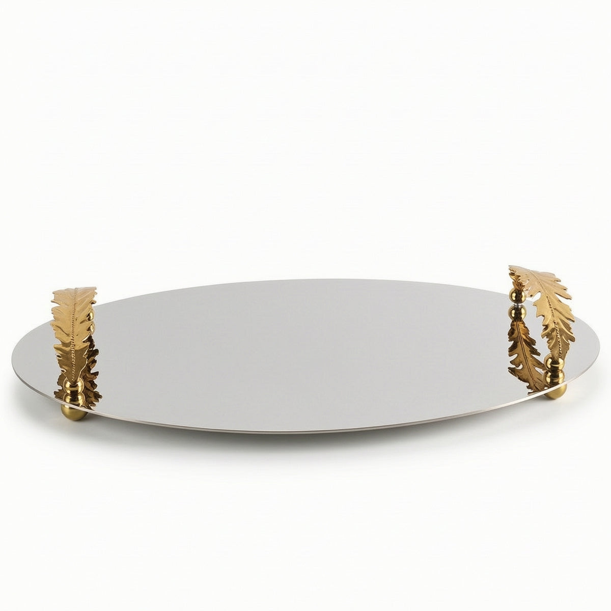 Mirrored Tray Stainless Steel Tray Mirror Polished Metal Platter for Home Stylists