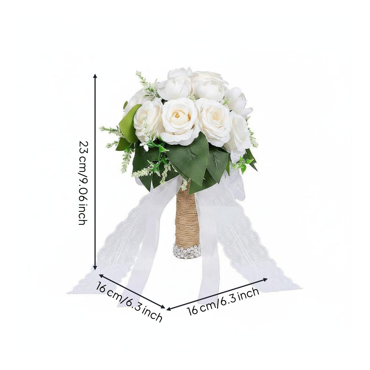 Handheld Bridal Floral Arrangement Does Not Wilt Floral Decor Easy to Keep