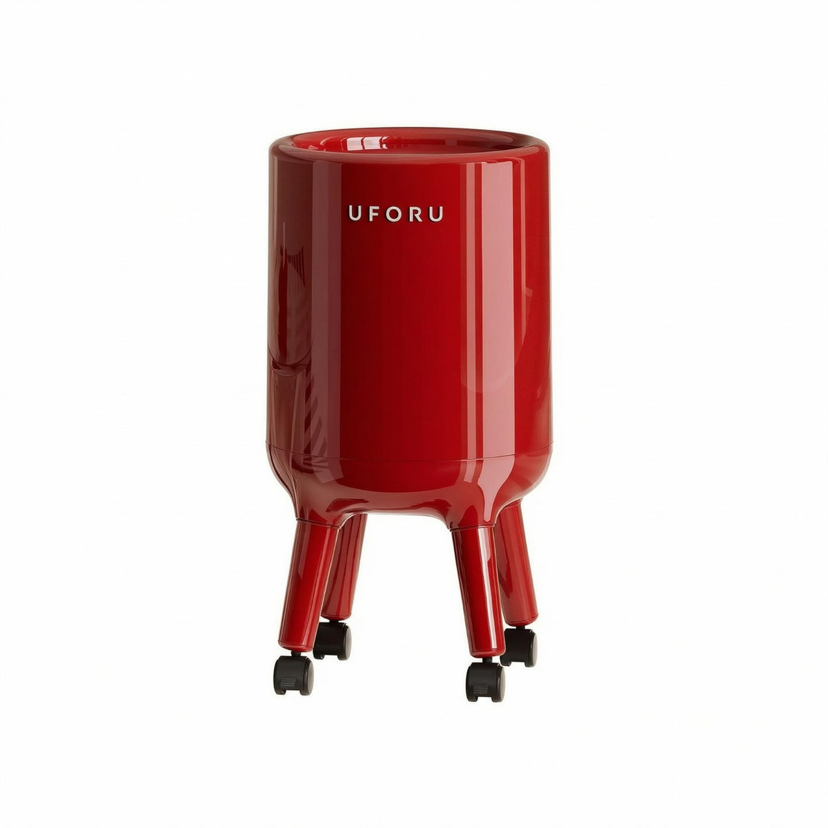 Cylindrical Trash Bin Minimalist Plastic Trash Bin Polished