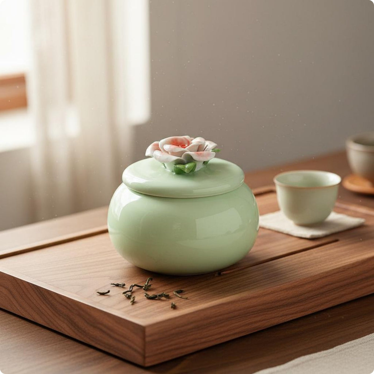 Airtight Infusion Canister Handmade Ceramic Infusion Canister Moisture-Resistant