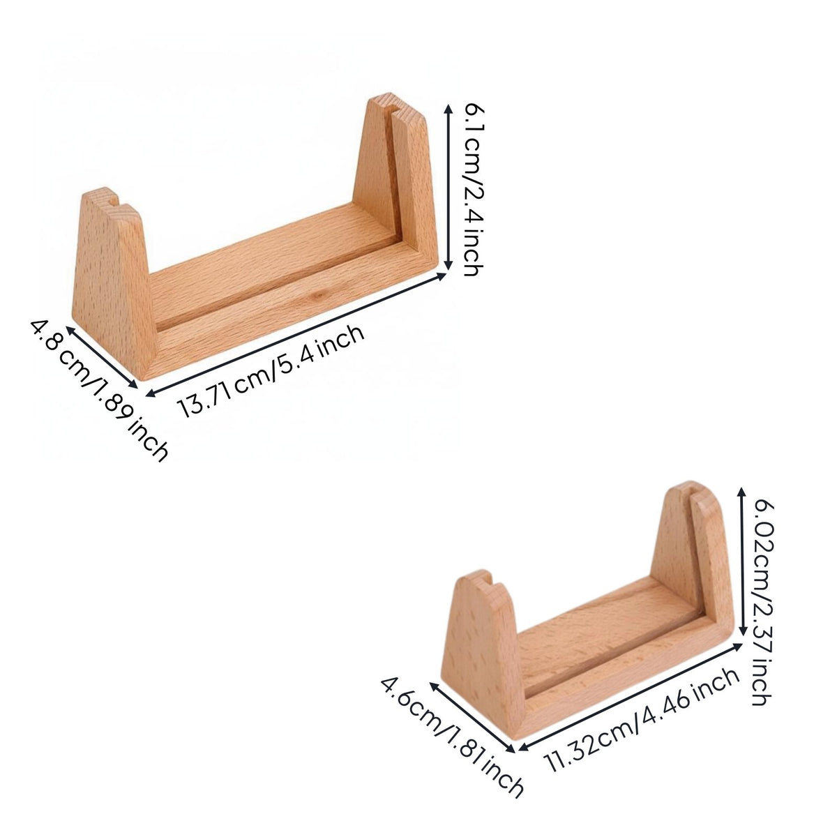 U-Shaped Wooden Stand Minimalist Aesthetic Desktop Accessory for Home