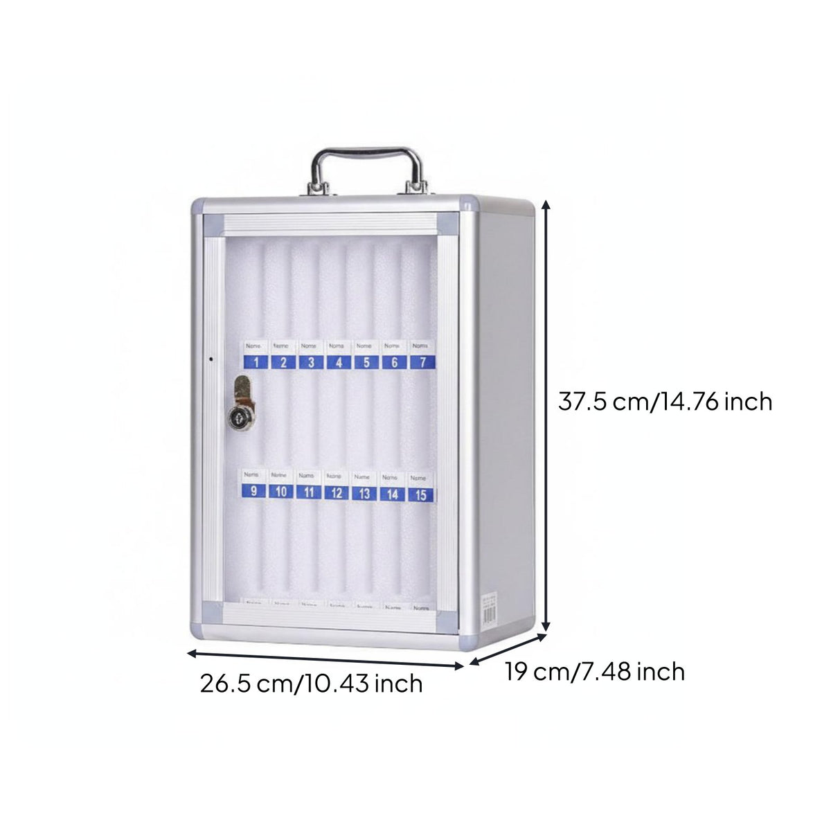 Lockable Phone Storage Box Heavy-Duty Lockable Phone Cabinet Freestanding