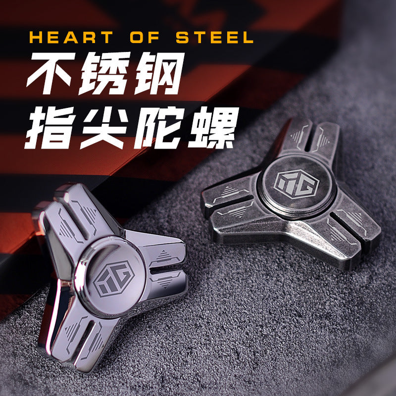Stainless Steel Fidget Spinner Toy for Stress Relief