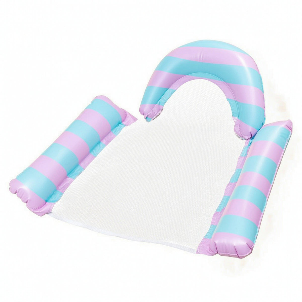 Lightweight Inflatable Pool Lounge Bed with Mesh Breathable Pool Buoyant Lounger with Mesh Seat Buoyant Floating Lounge Chair Stable for Adults