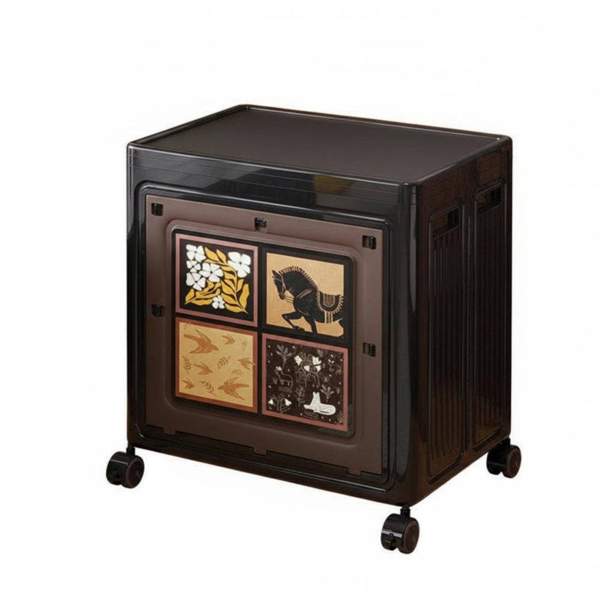 foldable Cabinet with casters Large Capacity for Bedroom, Students, Homeowners