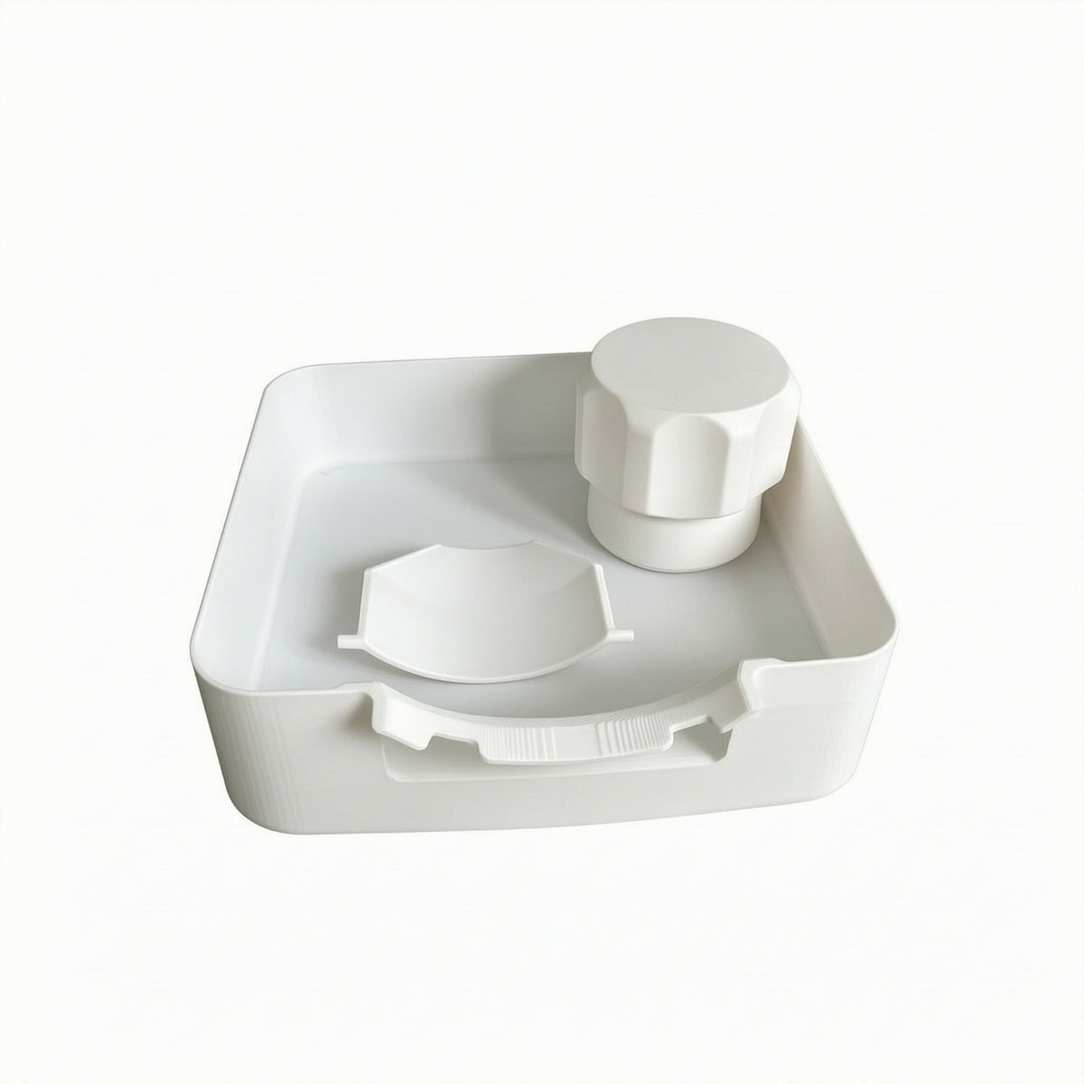 Square Washing Machine Drain Tray Plastic Washing Machine Drain Pan Waterproof Appliance Leak Tray with Inserts Leak-Proof for Homeowners, Laundry Room