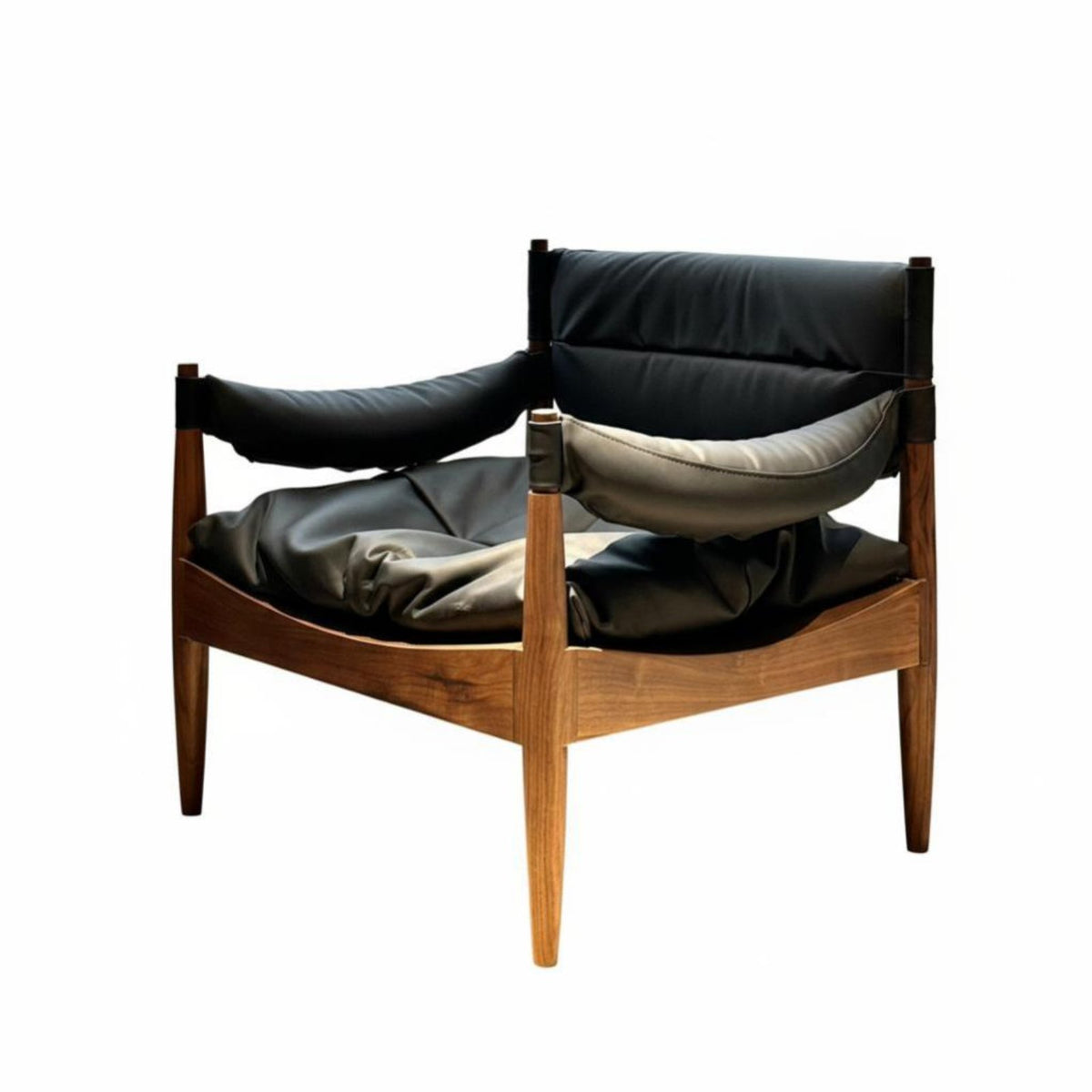 Wooden Adventure Chair Danish design aesthetic Lounge Seat Minimalist Design robust Wood Legs for Homeowners