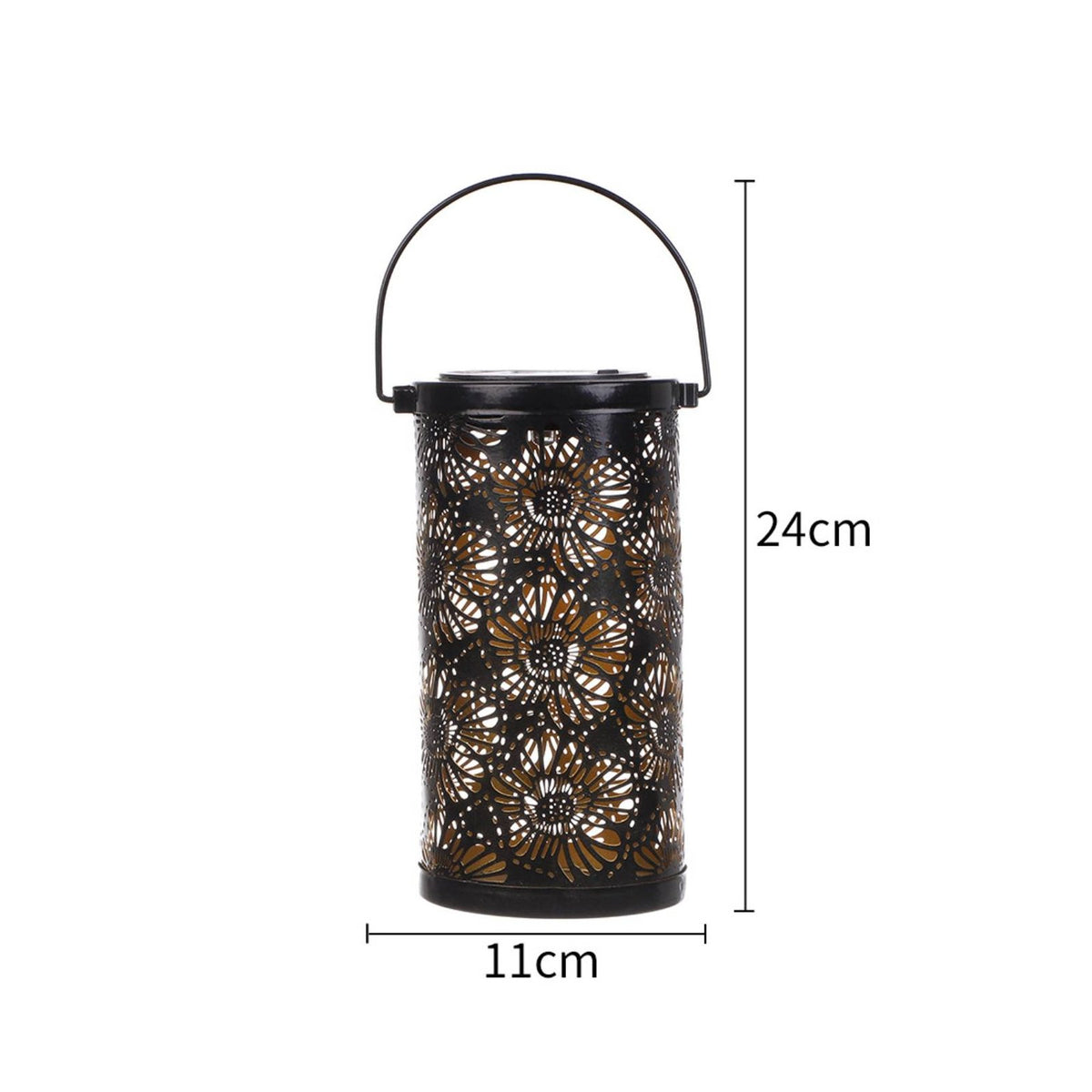 Solar Garden Lantern Weatherproof Outdoor Lighting for Balcony, Camping