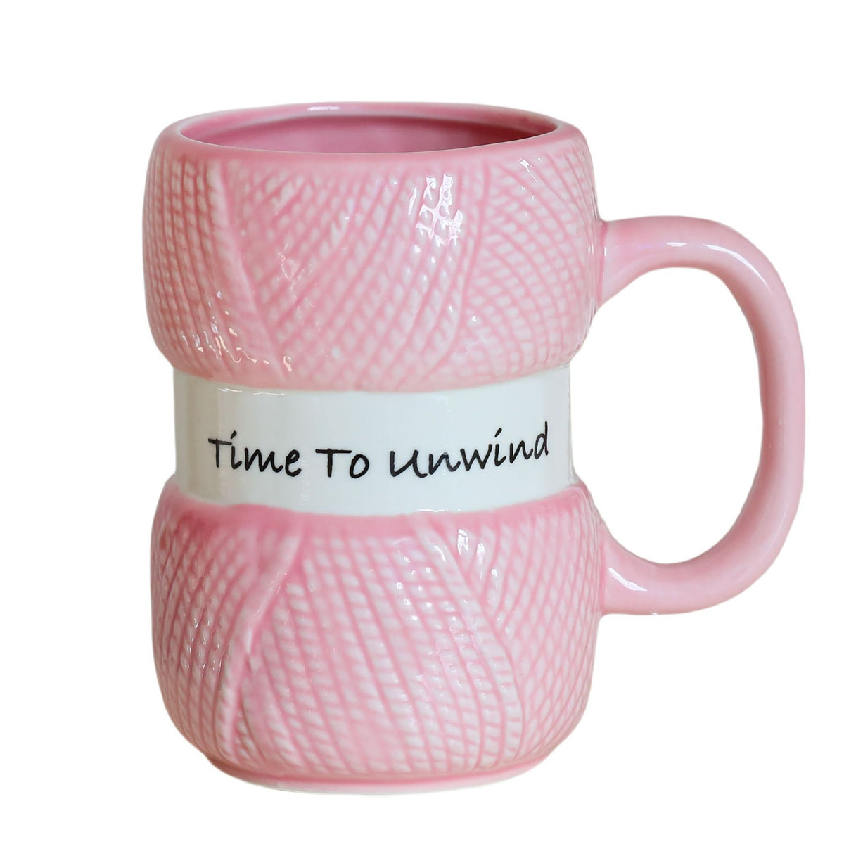 Novelty Knitted Gift Mug with Colorful Yarn Ball Design for Christmas, Birthday, or Mother's Day