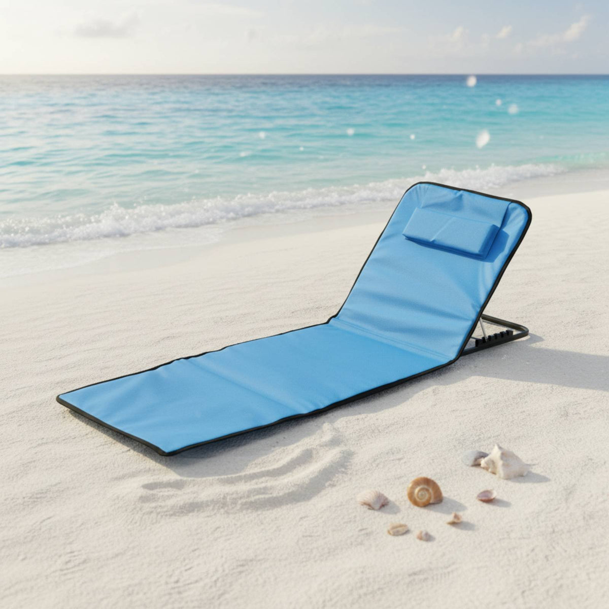 Folding Lounge Chair with Bag Foldable Folding Beach Lounger Portable Lounge Chair for Beachgoers, , Picnics, Camping, Patio