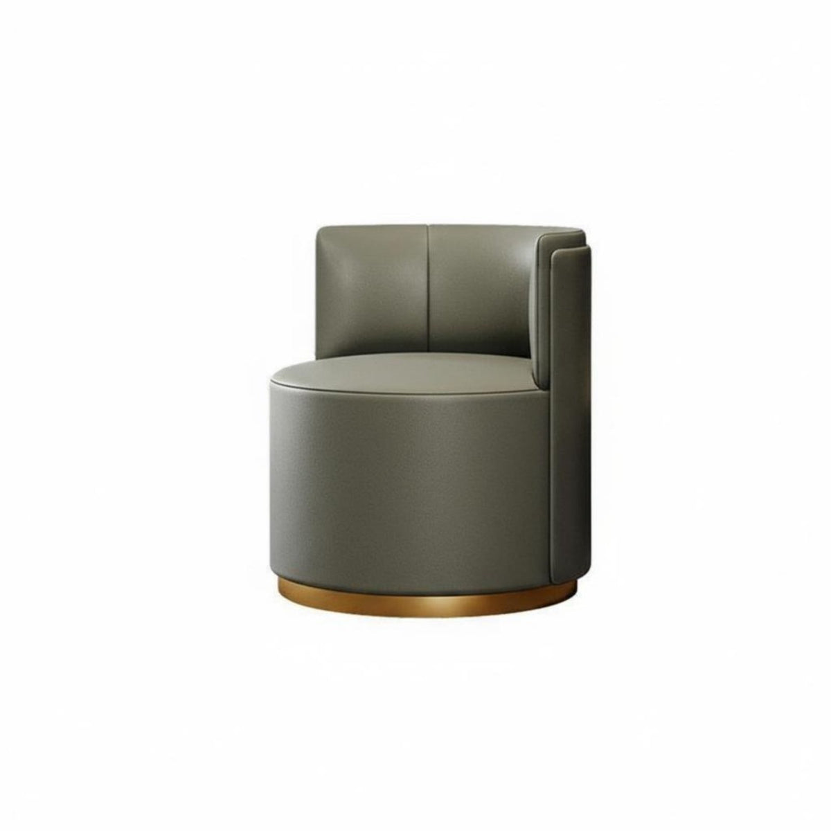 Light Luxury Design Upholstered Barrel Chair Modern Design Barrel Armchair Comfortable Cushioning Seating Furniture Cozy Backrest for Business Owners, Interior Designers, Reception Area, Hotel, Bedroom, Living Room
