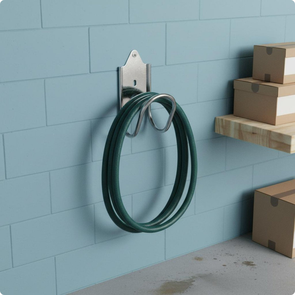 Garden Hose Hanger Easy to Install Hose Hanger Wall Mount Heavy Duty for Garage