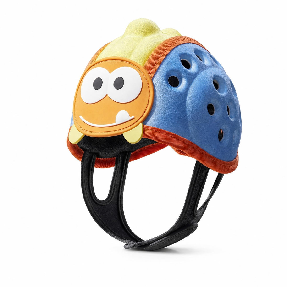 Cushioned Head Protection Cap with Chin Strap Breathable Baby Safety Helmet with Adjustable Straps Lightweight Safety Head Protector Comfortable for Babies, Infants, Learning to Walk, Daycare