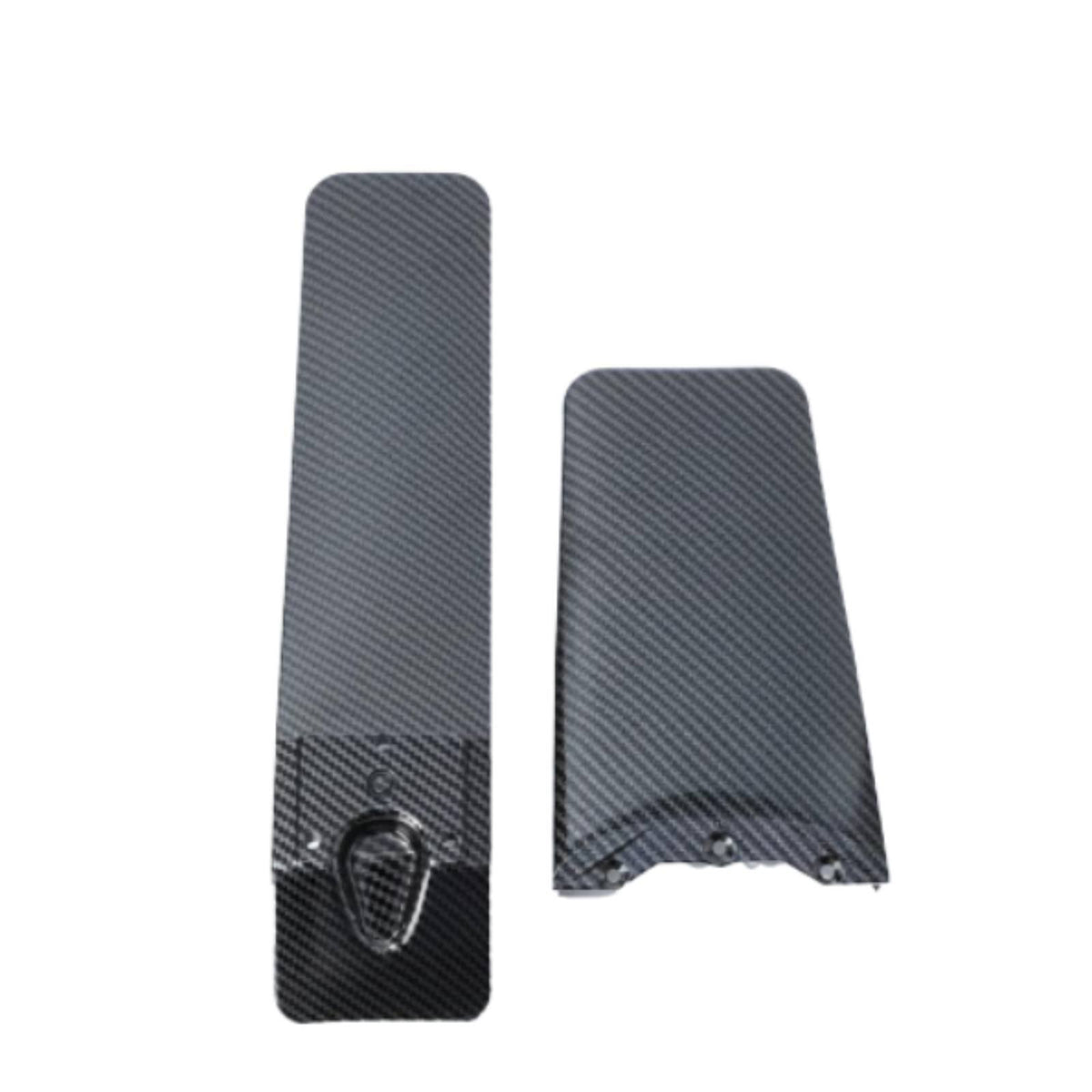 5 Pieces Modification Parts Carbon Fiber Pattern Mudguard Set Easy Installation Front Rear Mudguard Kit Anti-Oxidation for DIY Enthusiasts