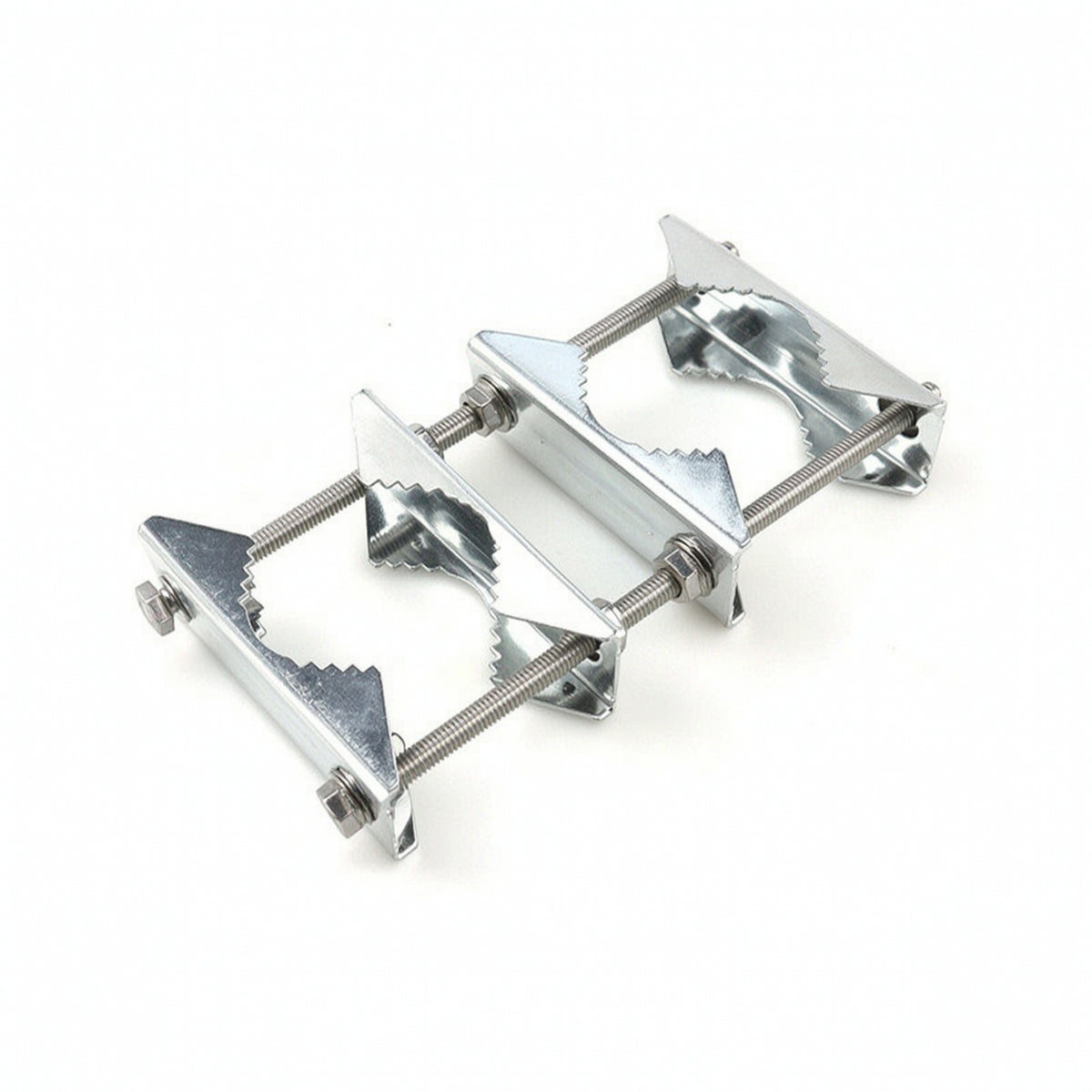 Double Rod Clamp Serrated Hardware Adjustable for Canopy Support
