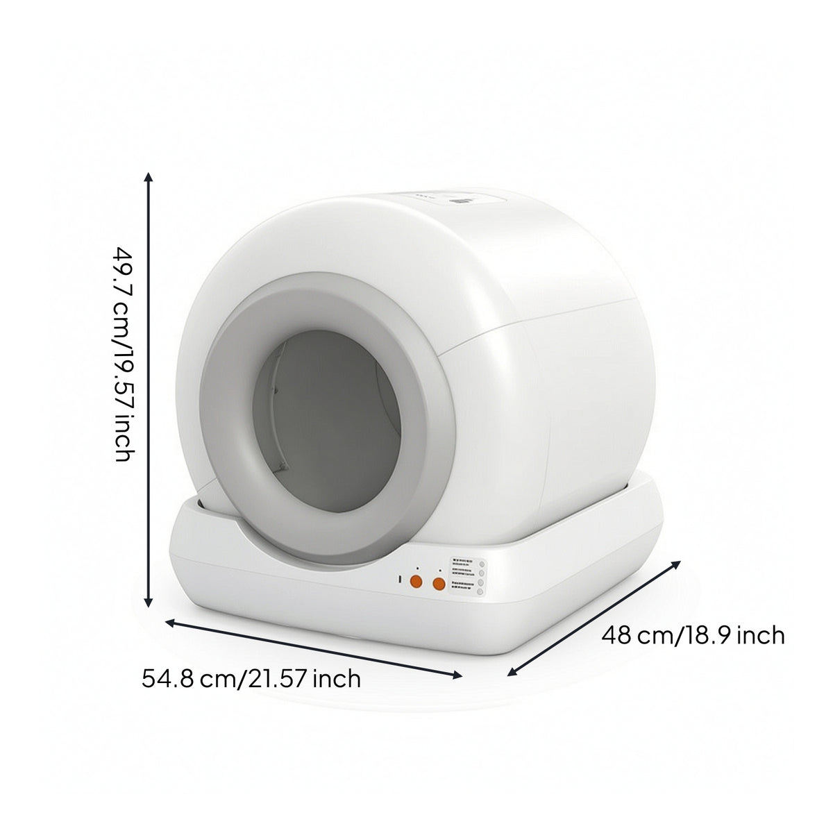 App Control Fully Enclosed Automatic Litter Box Anti-Leakage Smart Cat Litter Box for Home, Apartments