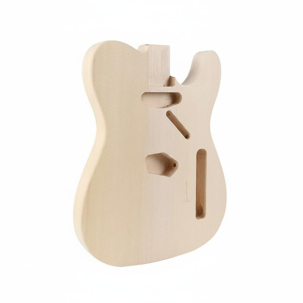 Easy to Customize Traditional Line Design Guitar Kit 21 Frets DIY Guitar Set Unfinished Wood Single-Cutaway Guitar Body Kit Noise Reduction for Beginners