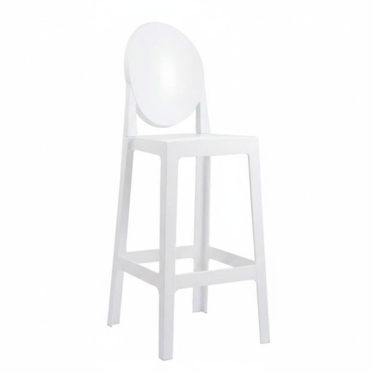 Clear Acrylic High Stool Transparent Seat Clear Stool with Backrest Light Luxury Protected for Interior Designers, Restaurant