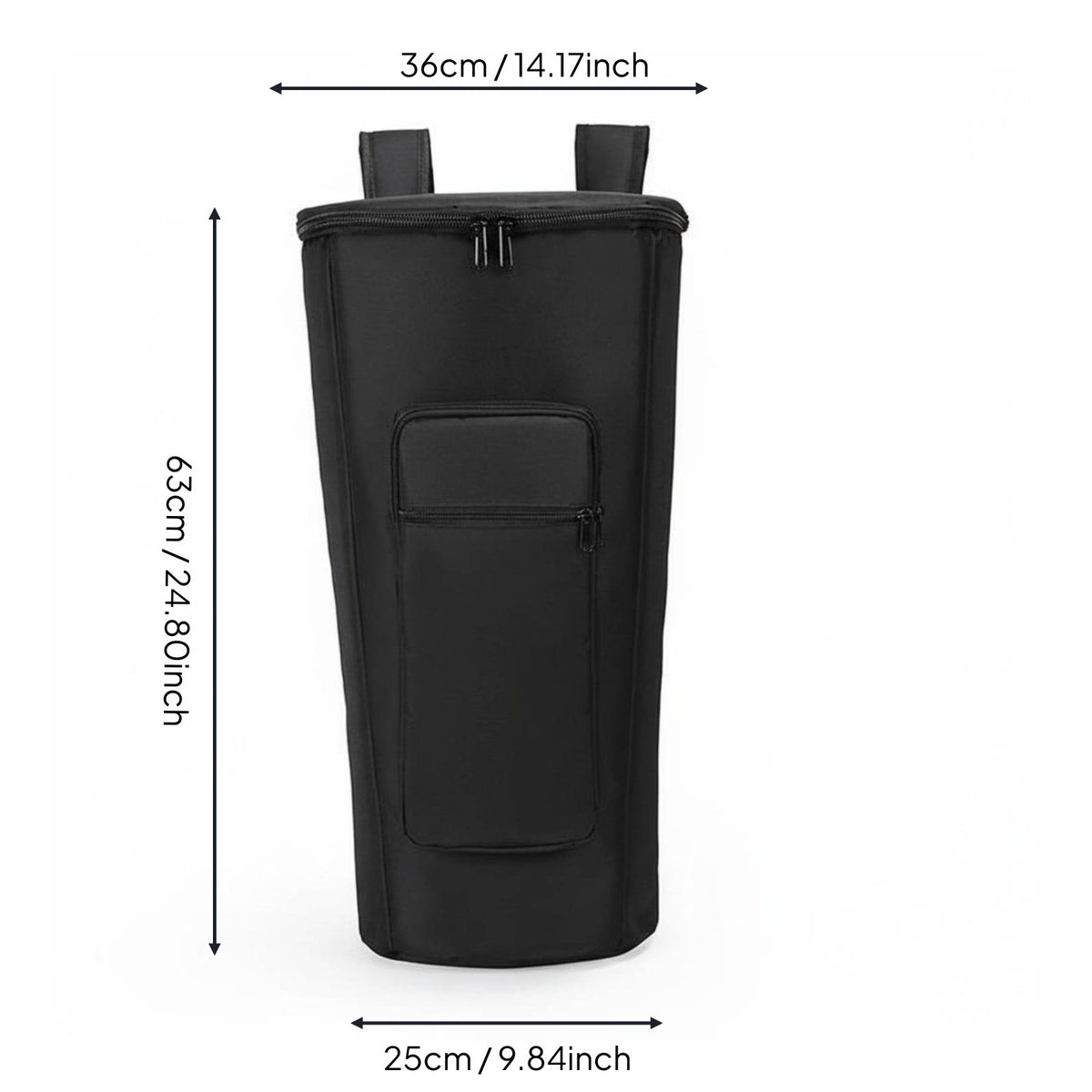 Hand Drum Gig Bag Shockproof Hand Drum Bag Water-Resistant Backpack for Drummers, Travel, Storage