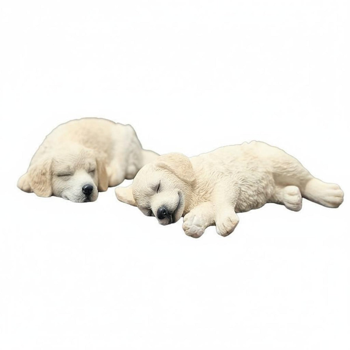Cute Dog Car Ornament Realistic Feature Mini Dog Dashboard Decoration Stable