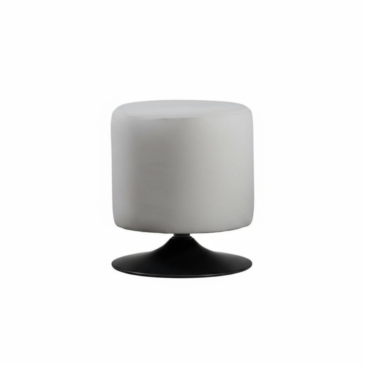 Multi-Purpose Use Round Swivel Stool Multifunctional Indoor Seating Soft Upholstered Seat Accent Chair Stable Base for Women, Adults, Homeowners, Vanity Area, Makeup Room, Entryway, Coffee Shop