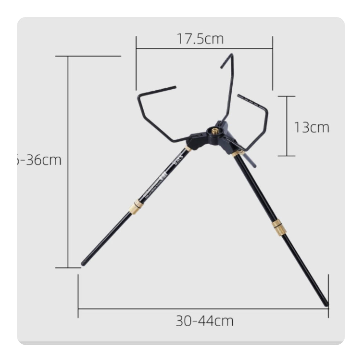 Folding Tripod Cooktop Stand Universal Fit Adjustable Camping Cooktop Stand