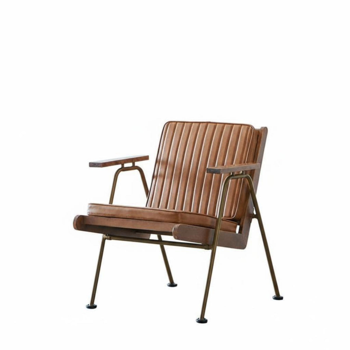 Upholstered Metal Frame Armchair Utilitarian & Design Upholstered 2-Seater Sofa Retro Design Long-Lasting Construction