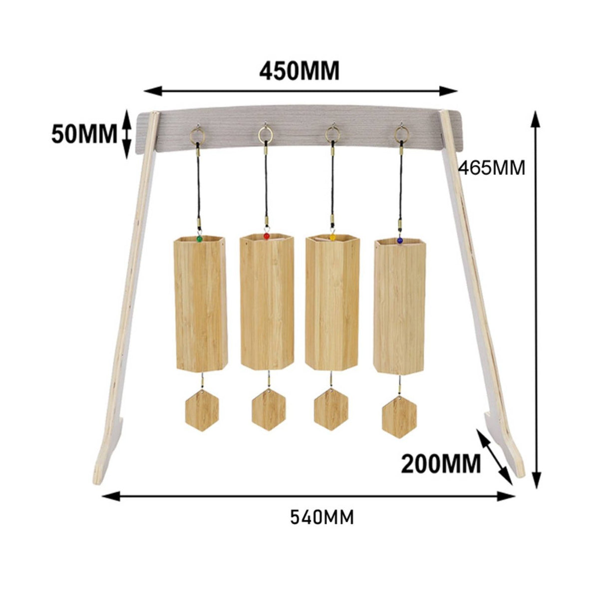 Wind Chime Stand Cast Iron Metal Wind Chime Hanger Vintage Design for Tea Room