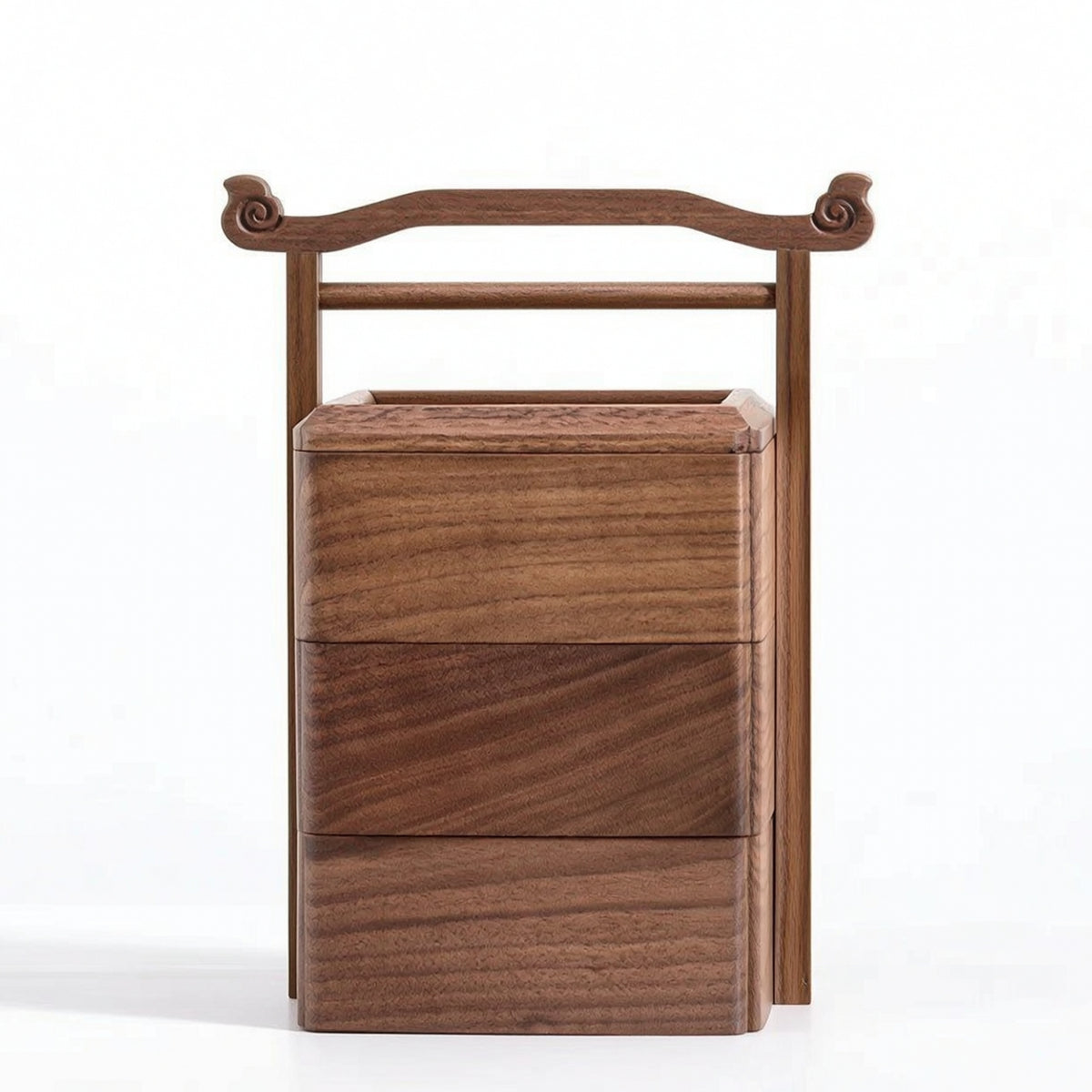 Tabletop Box with Handle Wooden Fruit Box Minimalist for Tea Table, Living Room
