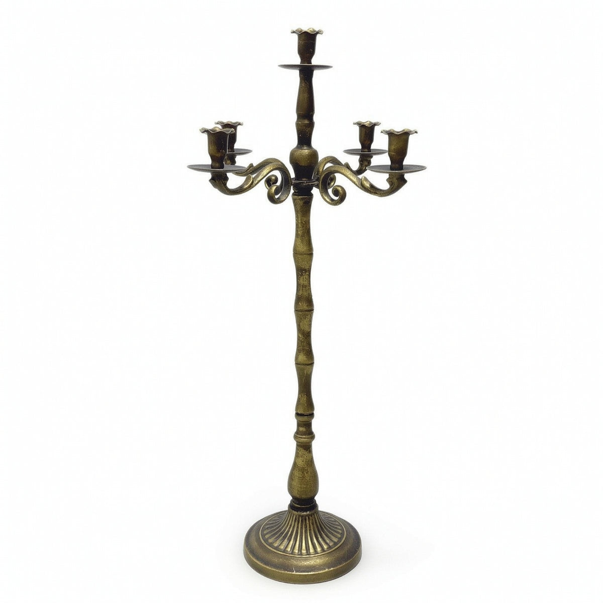 Metal Candelabra Antique Candelabrum Decorative Candle Holder Gothic for Weddings, Mantels